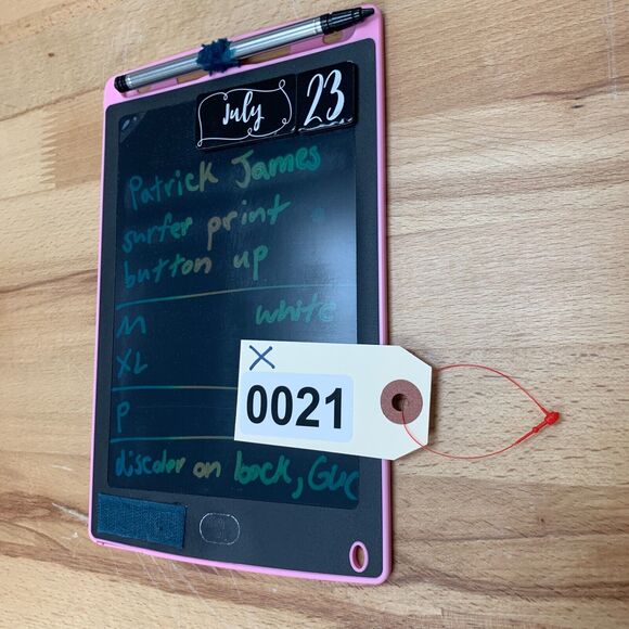 Patrick James Surfer Shirt Mens XL Extra Large White Short Sleeve Cotton Button - Picture 8 of 9